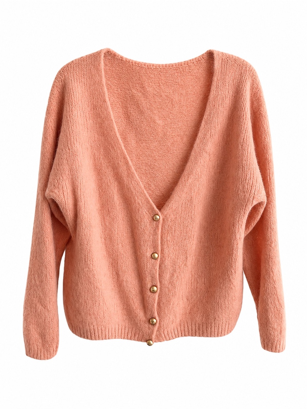 Opulence Paris Pink Mohair Blend Reversible open back Cardigan size S/M